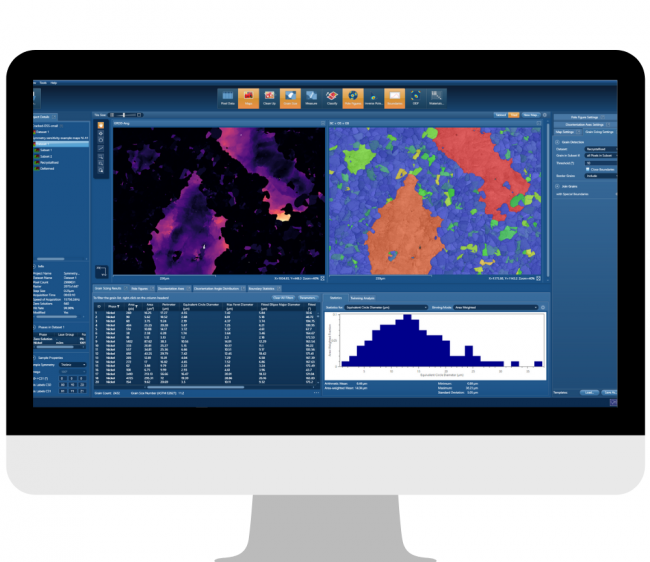 AZtecCrystal- EBSDデータ解析ツール - Nanoanalysis - オックスフォード・インストゥルメンツ