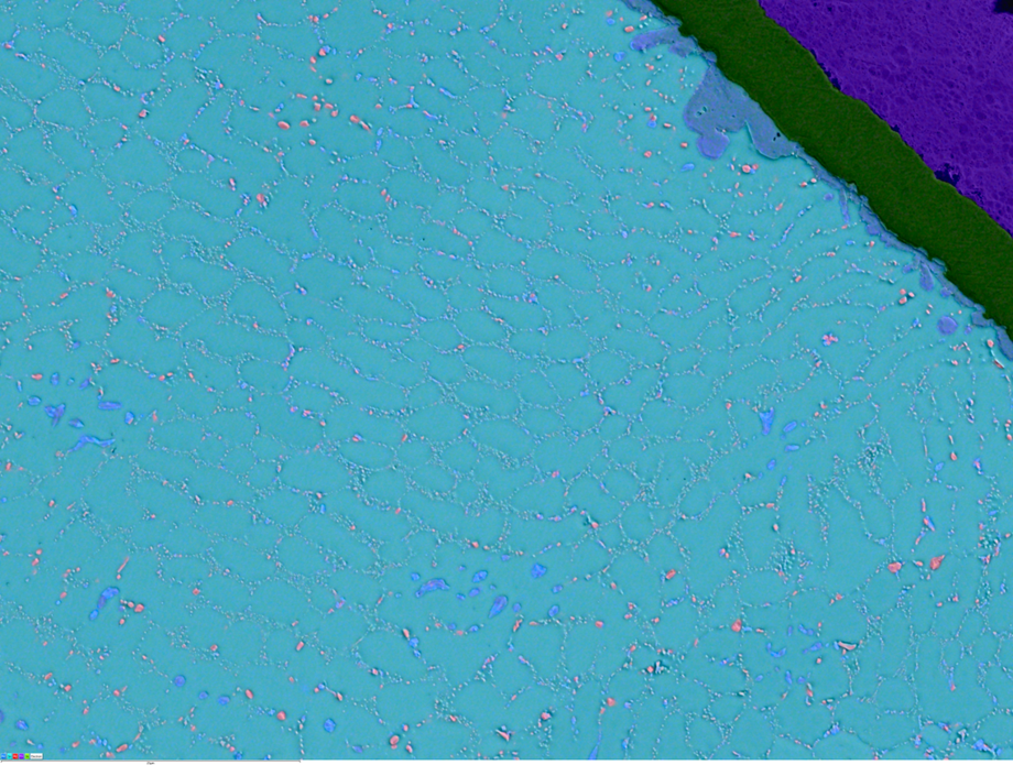 Unity によるBEXイメージング：はんだボールにおけるCu-Sn-Au-Ag合金の分布, 12kV