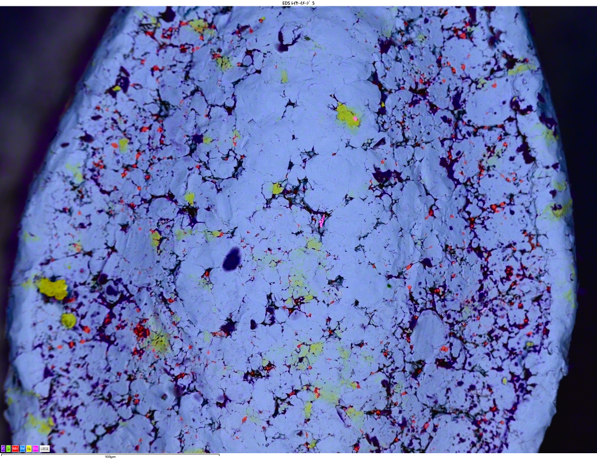Unity によるBEXイメージング：焼結金属ギヤ表面（粉末冶金）　15kV