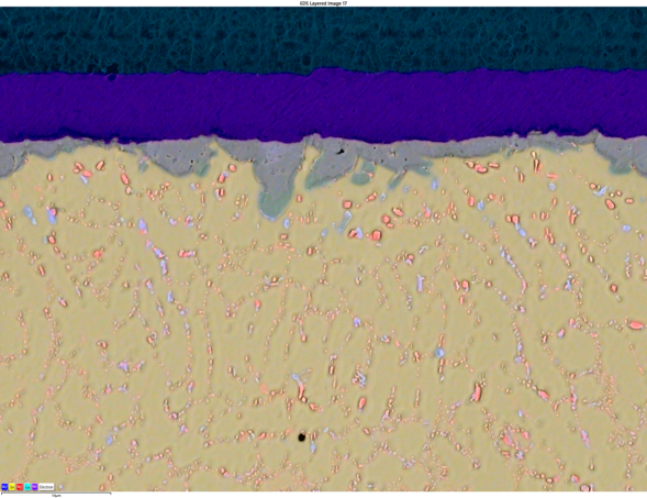 Unity によるBEXイメージング：はんだボールにおけるCu-Sn-Au-Ag合金の分布, 12kV