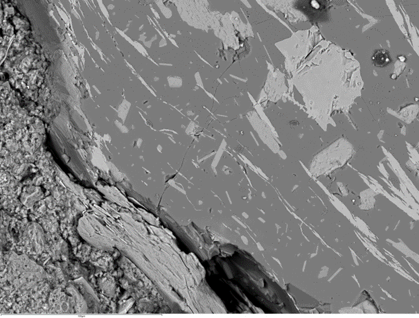 SEMによる 反射電子イメージング：コンクリート　構造観察