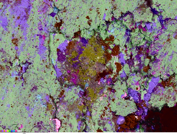 Unity によるBEXイメージング：ブレーキパッド（高温焼結）