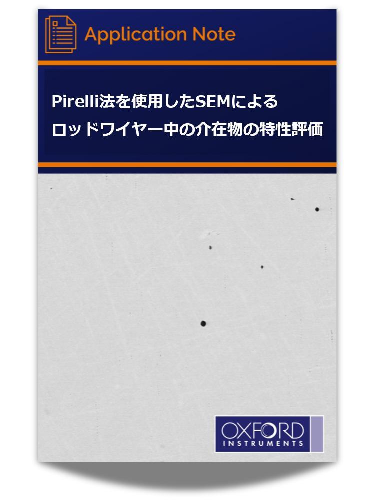 アプリケーションノート「Pirelli法を使用したSEMによるロッドワイヤー中の介在物の特性評価」