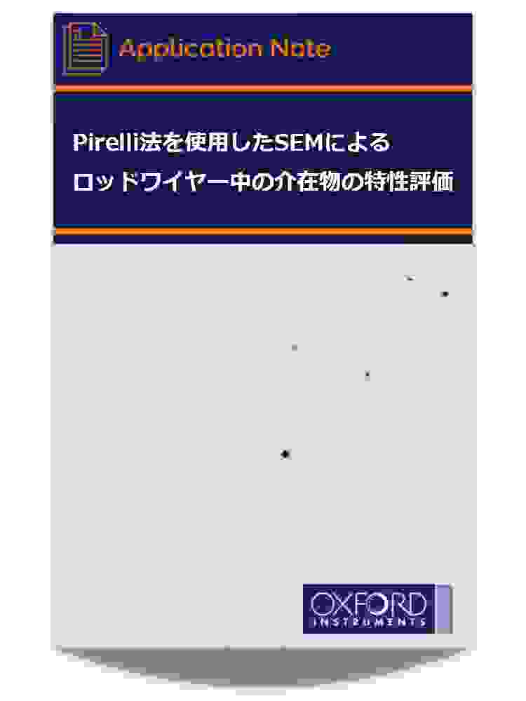 アプリケーションノート「Pirelli法を使用したSEMによるロッドワイヤー中の介在物の特性評価」